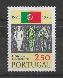 PORTUGAL - 1973 - 50th ANNIVERSARY OF THE VETERANS FOUNDATION - 2.50 -