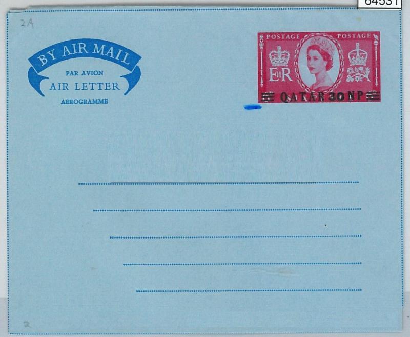 64531 -  QATAR - POSTAL HISTORY - AEROGRAMME: Kessler #2a  CORONATIO- NOT QUOTED