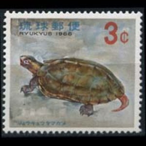 RYUKYU IS. 1965 - Scott# 138 Asian Terrapin 3c NH