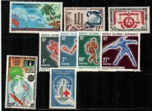 New Caledonia Scott 321-9 Mint hinged (Catalog Value $44.05)