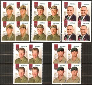 Australia 2015 Military Australian Victoria Cross Legends MNH