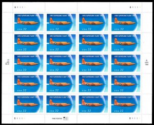 Scott 3173 32c Supersonic Flight Mint Sheet Cat $13.00