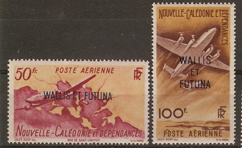 Wallis & Futuna Is C8-9 Y&T PA 12-3 MVLH VF 1949 SCV $24.50