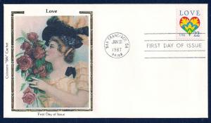 UNITED STATES FDC 22¢ LOVE 1987 Colorano