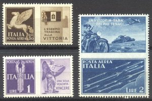 ITALY #C13, 16-17 var SCARCE Mint NH - 1930 Airmails w/ Labels