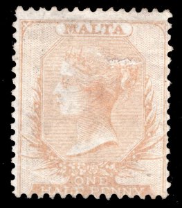 MOMEN: MALTA SG #3 1863 NO WMK UNUSED £850 LOT #65388