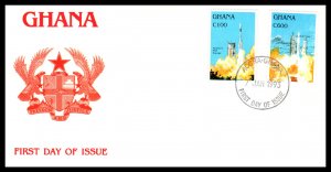 Ghana 1494,1499 Space U/A FDC