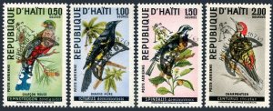 Haiti C344A-C344DD, MNH. Michel 1062-1065. Birds. Overprinted APOLLO XI, 1969.