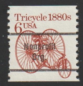 SC# 2126a - (6c) - Tricycle, precancel, used single
