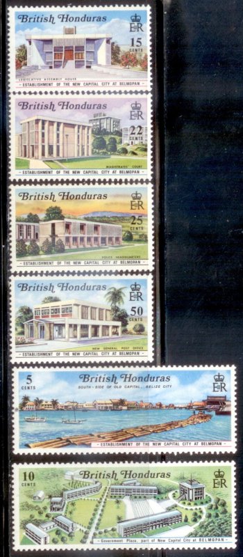 British Honduras 1970 SC# 269-74 MNH-OG E35