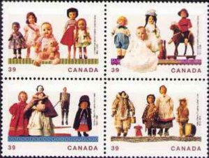 Canada Dolls Sc 1274-1277   39¢ Block of 4