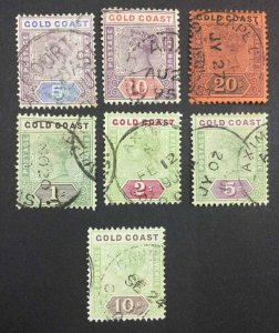 MOMEN: GOLD COAST SG #22-23,25,31-34 USED £300 LOT #64069