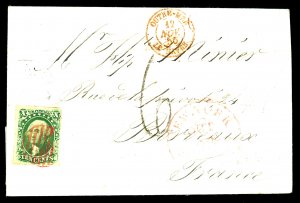 U.S. #15 USED ON COVER