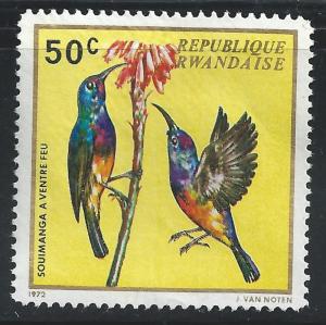 Rwanda #459 50c Birds - Variable Sunbird - used