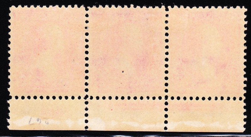 MOstamps - US #267a Mint OG H Plate # Strip of 3 - Lot # MO-8A SCV $75 