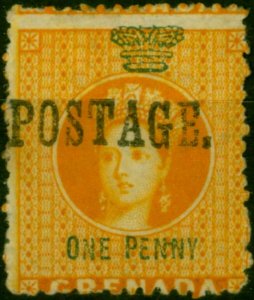 Grenada 1883 1d Orange SG27 Fine MM