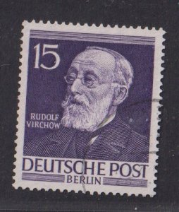 Germany Berlin  #9N89 used 1953 portraits  15pf  Virchow