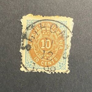 Danish West Indies Scott Number 10 Used