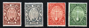 VATICAN 1933 SET OF 4 STAMPS MLH