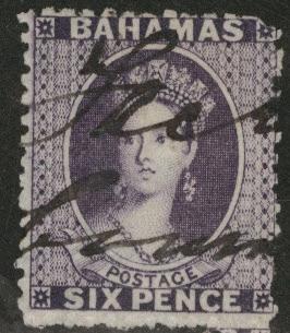 BAHAMAS SG31, Scott 14 1863 6p Queen Victoria stamp  CV$85