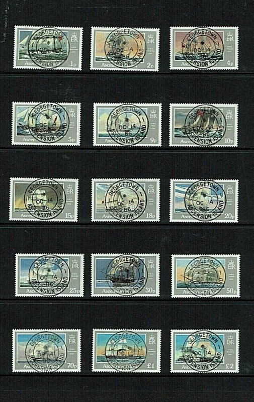 Ascension Island: 1986, Ships of the Royal Navy, definitive set, Good Used (cto)