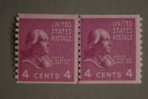 United States #843 Coil Line Pair MNH