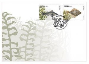 Estonia 2024 Europa CEPT Underwater fauna Fishes Omniva FDC