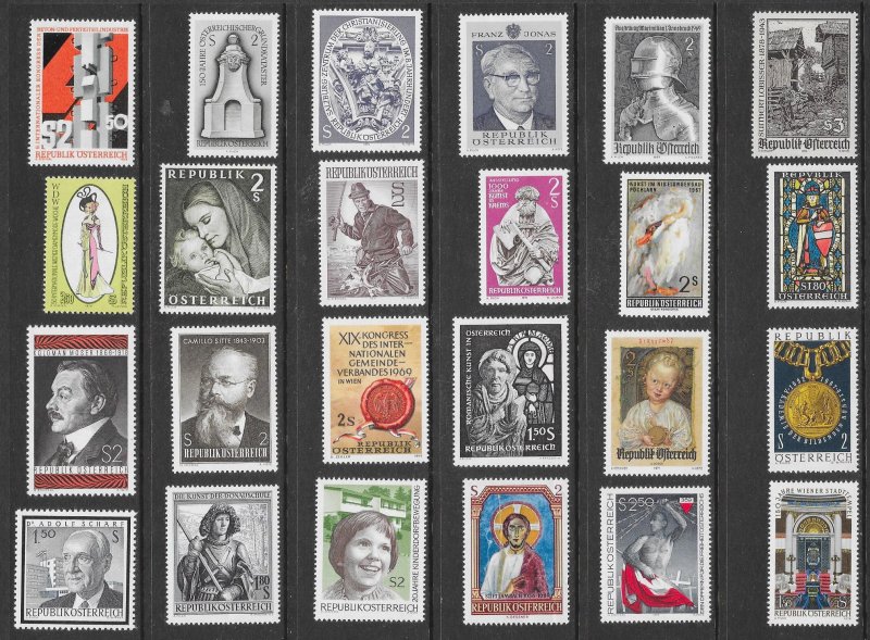 AUSTRIA (170+) Mint Never Hinged Stamps ALL Different