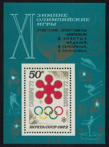 USSR Soviet Winners at Winter Olympic Games Sapporo MS 1972 MNH SC#3961