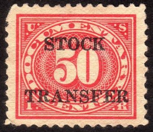 1920, US 50c, Stock Transfer, Used, Sc RD36