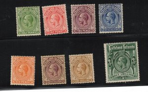 Falkland Islands #41 - #48 Mint Fine - Very Fine Lightly Hinged Set