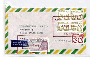 BRAZIL Missionary Air Mail MIVA *DOM AQUINO* Austria Cover 1975 CM358