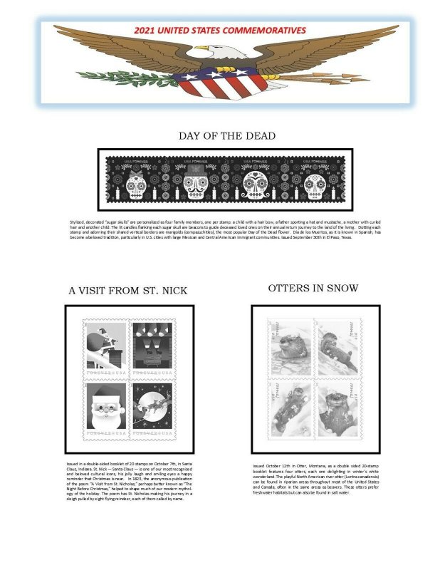 Mac's 2021 U.S. Commemorative Album Supplement SIMPLIFIED - Historical Album 