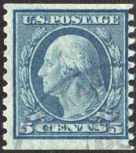 SC#496 5¢ Washington Coil Single (1919) Used