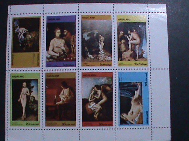 NAGALAND-WORLD FAMOUS NUDE ART PAINTINGS MNH EST. $14  WE SHIP TO WORLDWIDE