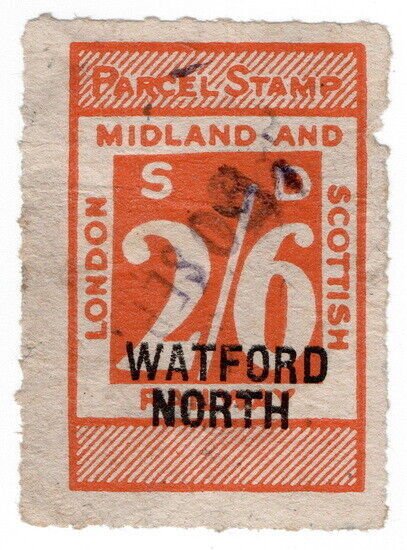 (I.B) London Midland & Scottish Railway : Parcel 2/6d (Watford North) 