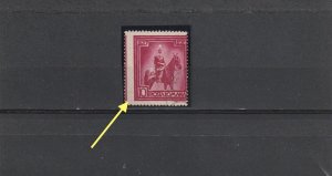 Romania STAMPS 1939 KING Carol 100 years POSTAL HISTORY USED ERROR MOVED