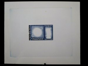 GUINEA - SCOTT# 309/C50 - LARGE SUNKEN DIE PROOF OF FRAME - MNH