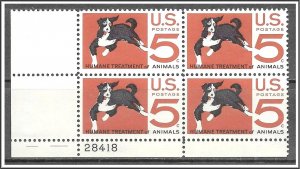 US Plate Block #1307 Humane Treatment of Animals MNH