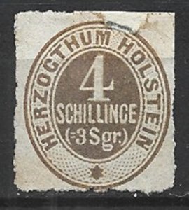 COLLECTION LOT 15991 SCHLESWIG-HOLSTEIN #25 UNG 1865 CV+$65