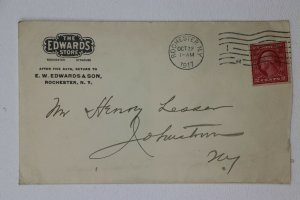 US Sc# 444 on Cover Rochester NY 1917 Vintage Edward Store Letterhead Stationary