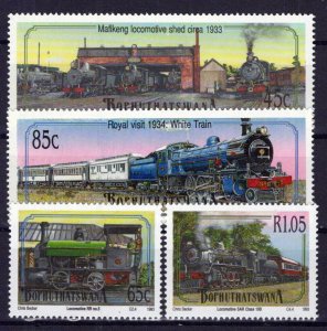 Bophuthatswana 291-294 MNH Trains Locomotives Railroads ZAYIX 0224S0073M