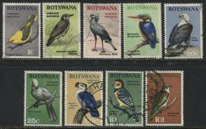 Botswana various 1967 definitives used to 2 rands