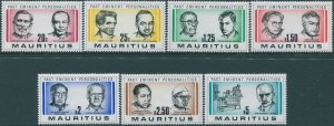 Mauritius 1981 SG618-624 Politicians and Physician set MNH 