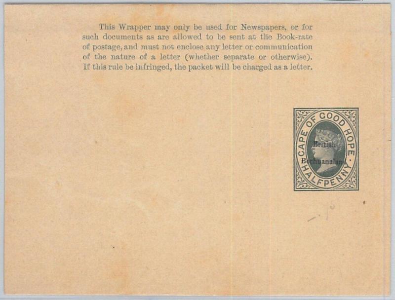 65809 -  BRITISH BECHUANALAND - Postal History - POSTAL STATIONERY WRAPPER  # 2