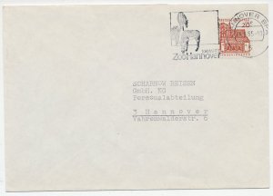 Cover / Postmark Germany 1965 Zebra - Zoo Hannover