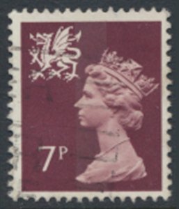 Wales  GB  Machin 7p SG W23  Used 1 band  SC# WMMH8  see details