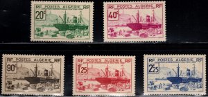 ALGERIA Scott 126-130 MH* 1939 New York Expo stamp set