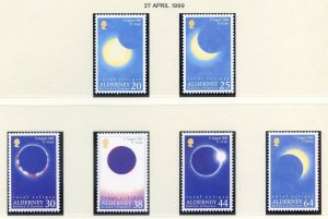 Alderney 1999 Total Eclipse Set SGA125/A130 Unmounted Mint