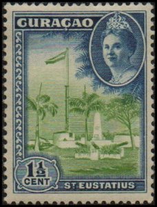 Netherlands Antilles 165 - Mint-H - 1 1/2c St. Eustatius (1943)